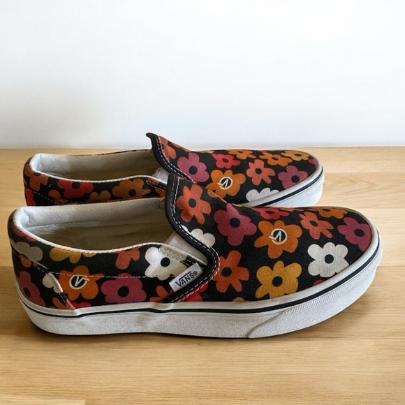 Vans Flower Power Project X Thick Canvas Slip-On Shoes Women’s Size 7 - Picture 11 of 12
